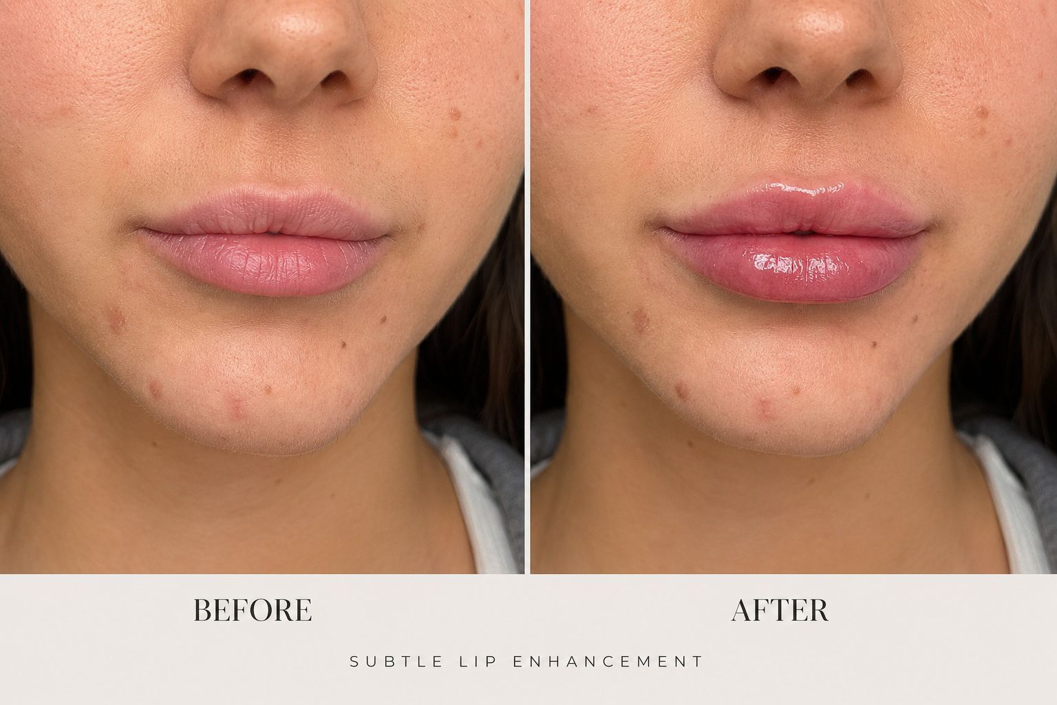 Before and after comparison